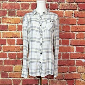 Harley-Davidson Womens Long Sleeve‎ Plaid Shirt Button-Down Small Super Soft